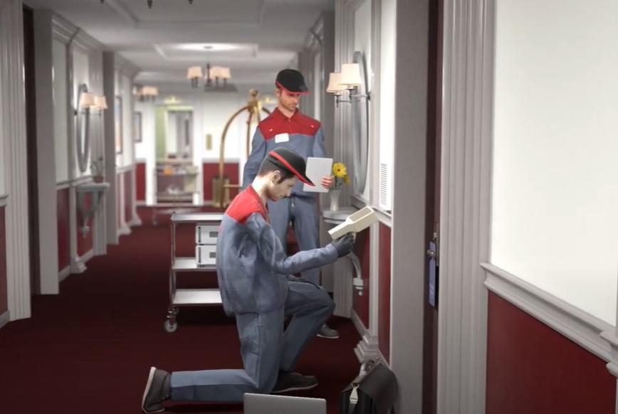 Animation visuelle éducative qualité air intérieur bâtiments
